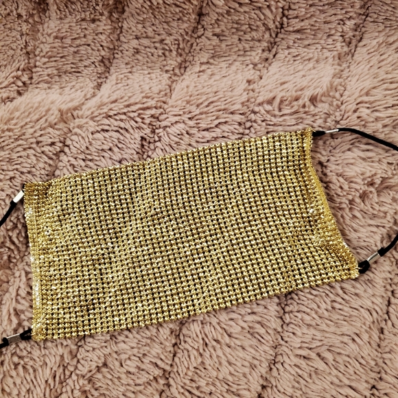 Rhinestone Leopold print face mask/face covering - Picture 4 of 5